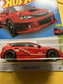 Hot Wheels 2022 HW Hatchbacks 4/5 Red Subaru WRX STI JDM