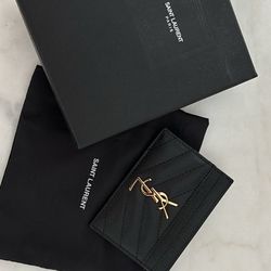 YSL Black Card Wallet 