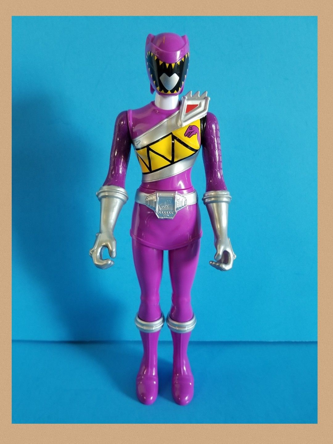 Power Rangers Dino Super Charge Ranger Action Figure 12" Purple