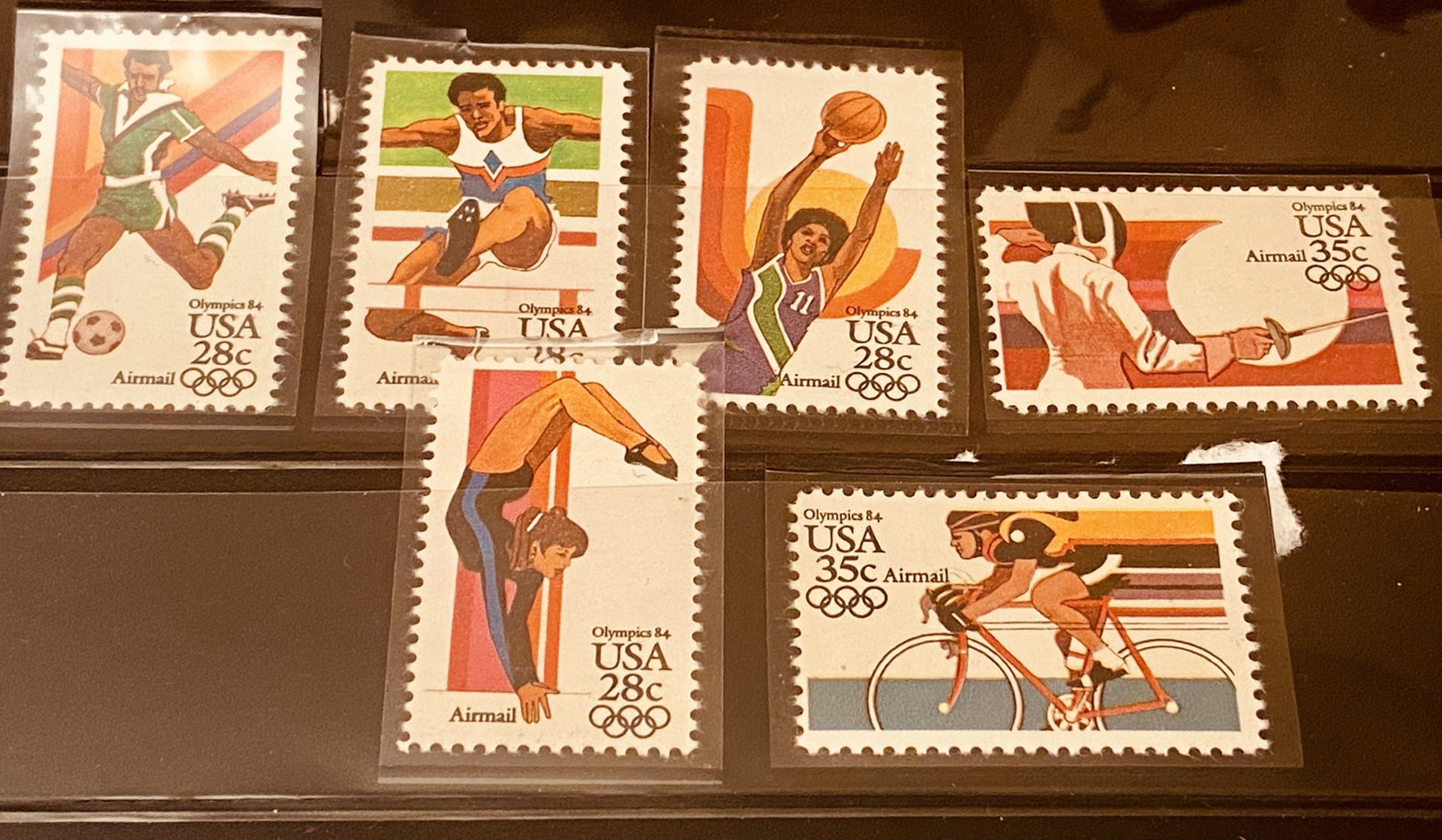 Vintage Stamps US Olimpic Games 1984 