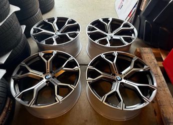 22x9.5 22x10.5 BMW X5M WHEELS GUNMETAL MACH X6M X7 X6 X5 G06 G05 G18 F95 5x112 & 5x120 AVAILABLE