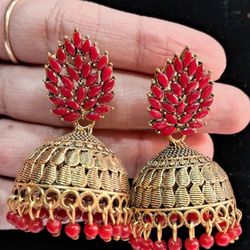Beautiful Oxidized Jhumka Earrings 
