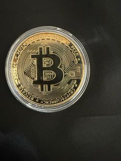Commemorative Bitcoin Gold-Plated Novelty Coin