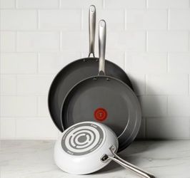 T-Fal ceramic non-stick frypan set 3 piece
