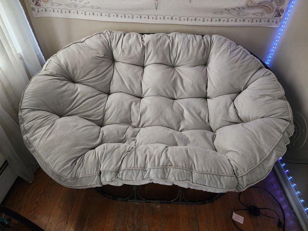Double Papasan Chair With Cushion
