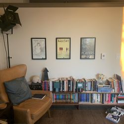 Unique reclaimed wood bookshelf