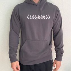 Volcom Gray Hoodie Sweatshirt Unisex Size S For Men Medium For Women Pre Owned Good Condition Firm Price Monterey Park