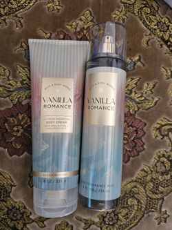 Bath And Body Works Vanilla Romance Set