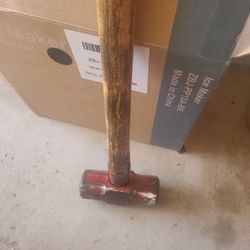 Sledge Hammer,  Wood Handle,  Nice Condition,  E Mesa 