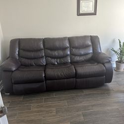 Brown Leather Sofa And Couch