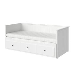 IKEA HEMNES Daybed with 2 Mattresses + 2 Mattress Toppers