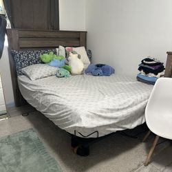 Bed Head Board And Frame With Mattress 