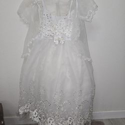 Communion/Baptism White Dress 