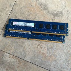 Fully Functional DDR3 2x4gb Hynix Ram
