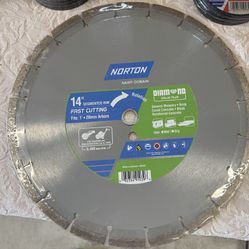Norton Diamond Value Plus 14-in Wet/Dry Segmented Rim Diamond Saw Blade