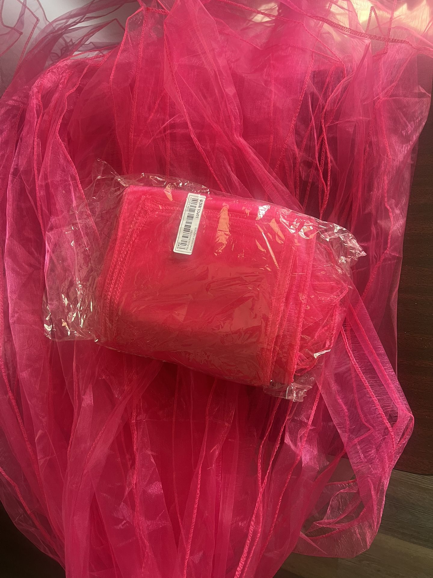 Hot Pink Organza Chair Sash