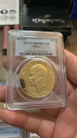 1976-S Eisenhower Silver Dollar PCGS PR69DCAM