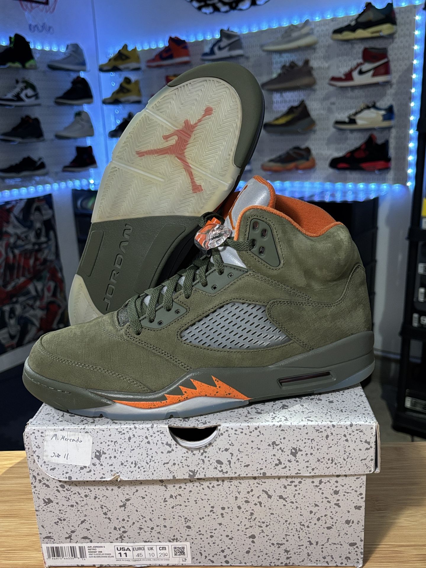 AIR JORDAN 5 RETRO “OLIVE” SIZE 11