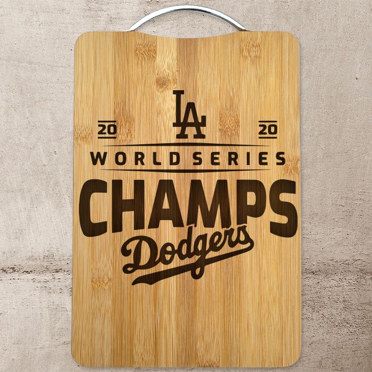 Dodgers Champs 2020 Laser Engraved Cutting Board