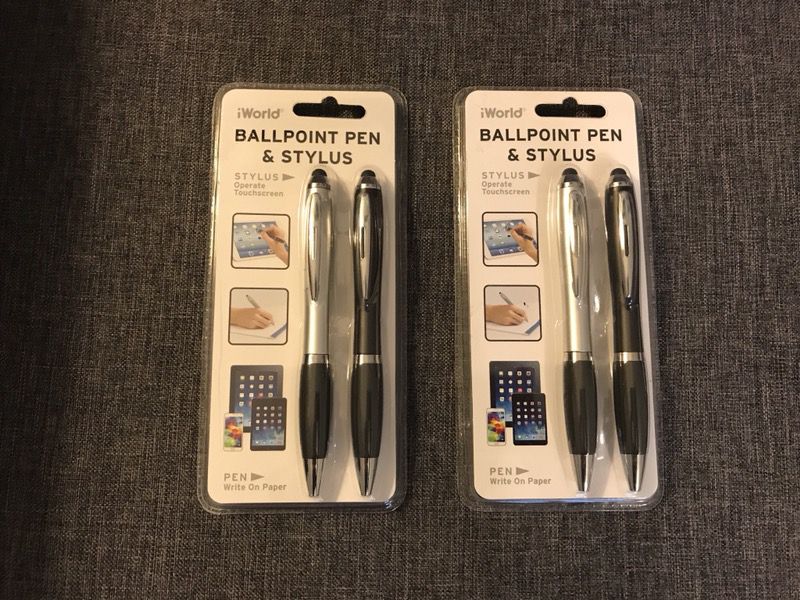Two Ballpoint pen and Stylus sets