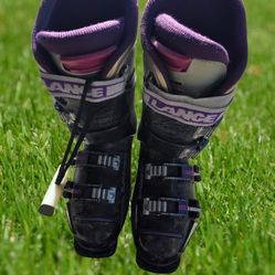 Lange Womens Ski Boots Size 7 Used In Good Condition 