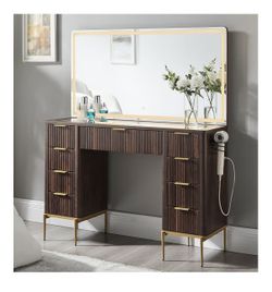 Brand New Mid Century Modern Make Up Vanity 