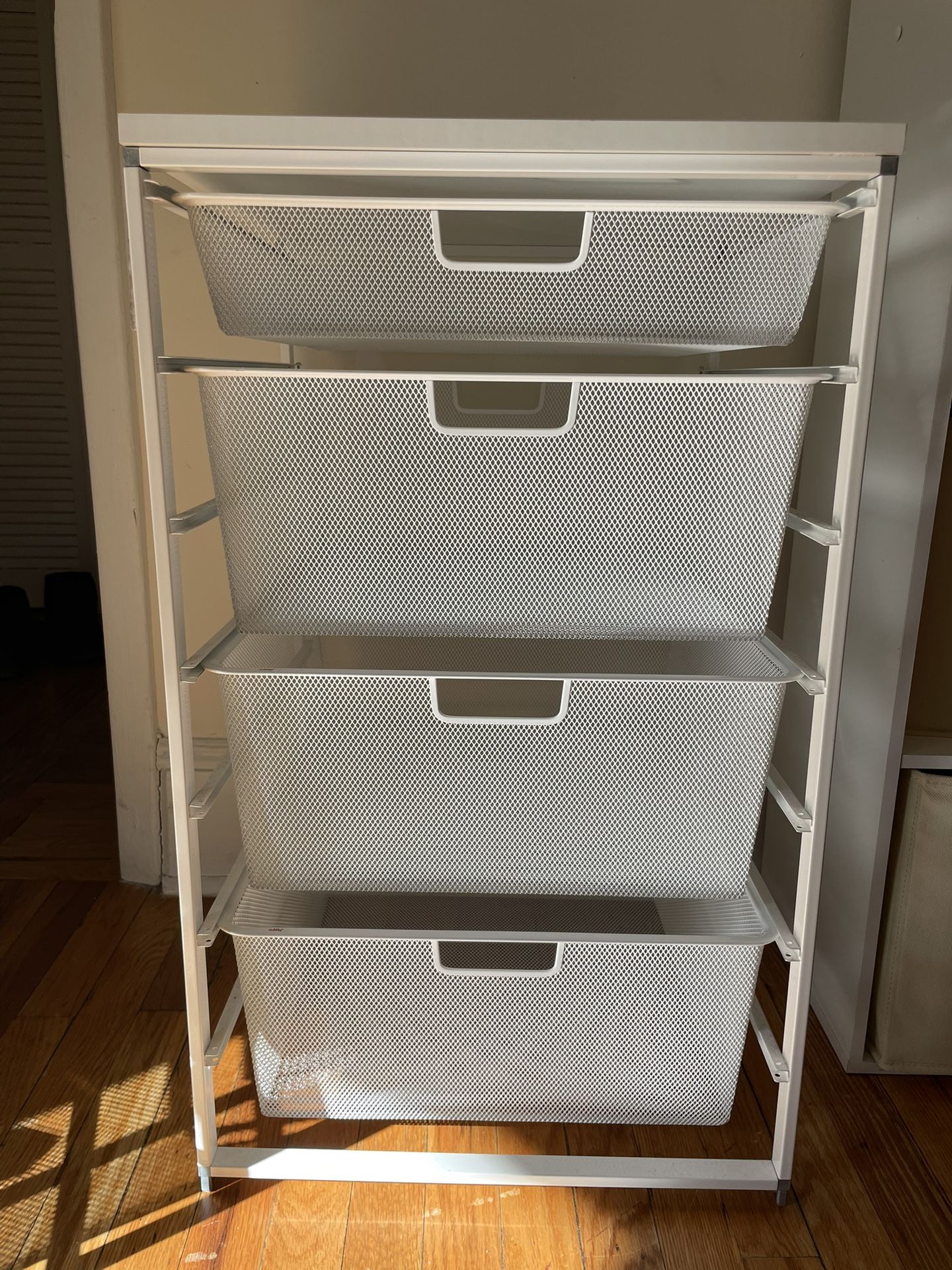 Elfa Classic Medium Cabinet-sized Mesh Drawers White