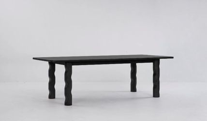 BRAND NEW IN BOX Maria Yee / Sun at Six WAVE 98” Solid Wood Slab Dining Table