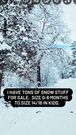 Kids Snow Stuff For Sale