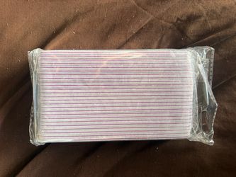 50 Pcs Nail File, Emery Board Nail Files for Acrylic Nails and Natural Nails, 100/180 Grit Double Sided Fingernail File Gel Nail Professional Reusable