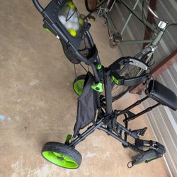 Caddytek Push cart W/ Seat, Cup Holder, Umbrella Holder $190 OBO