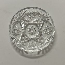 VTG Anchor Hocking clear glass  coaster