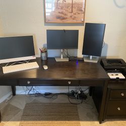 Office Desk and File Cabinet Set