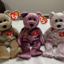 TY 1999, 2000, 2001 Signature Bear Bundle Vintage