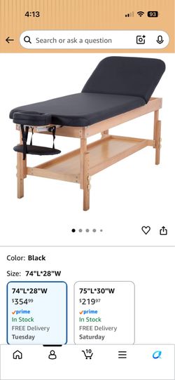 Massage/facial bed