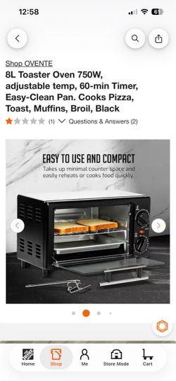 Ovente Toaster Oven