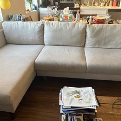 It’s an 84” upholstered L shape sofa sectional modern couch 