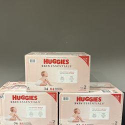 Huggies Skin Essentials Baby Diapers, Size 2 (12-18 lbs), 84 Ct 