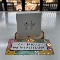 Apple Airpods 4 Earbuds New - Pay $1 today and pay the rest later -