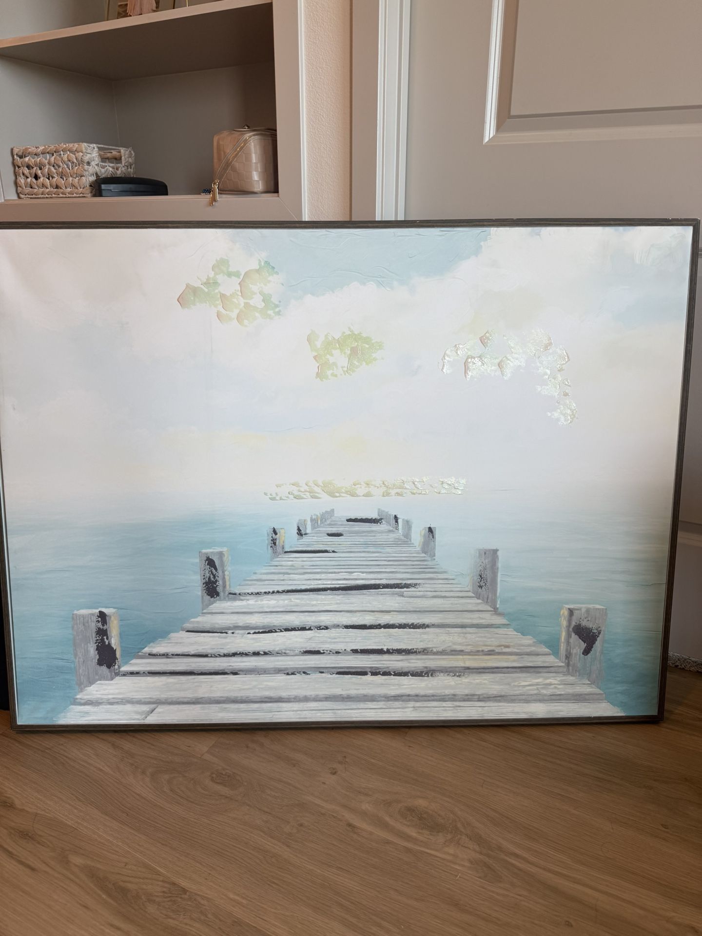 Framed Dock Painting