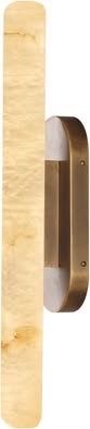 Alabaster Wall Sconce, Modern Decor Indoor Brass Wall Light Solid Brass  Natural Spanish Alabaster