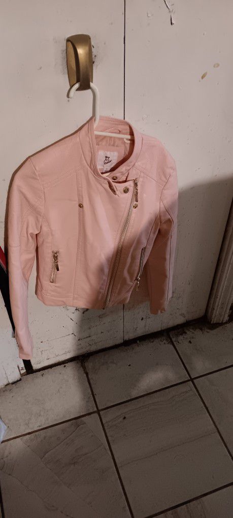 Pink Leather jacket