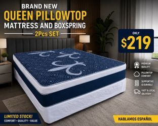 🟢NEW PILLOWTOP SET $219
