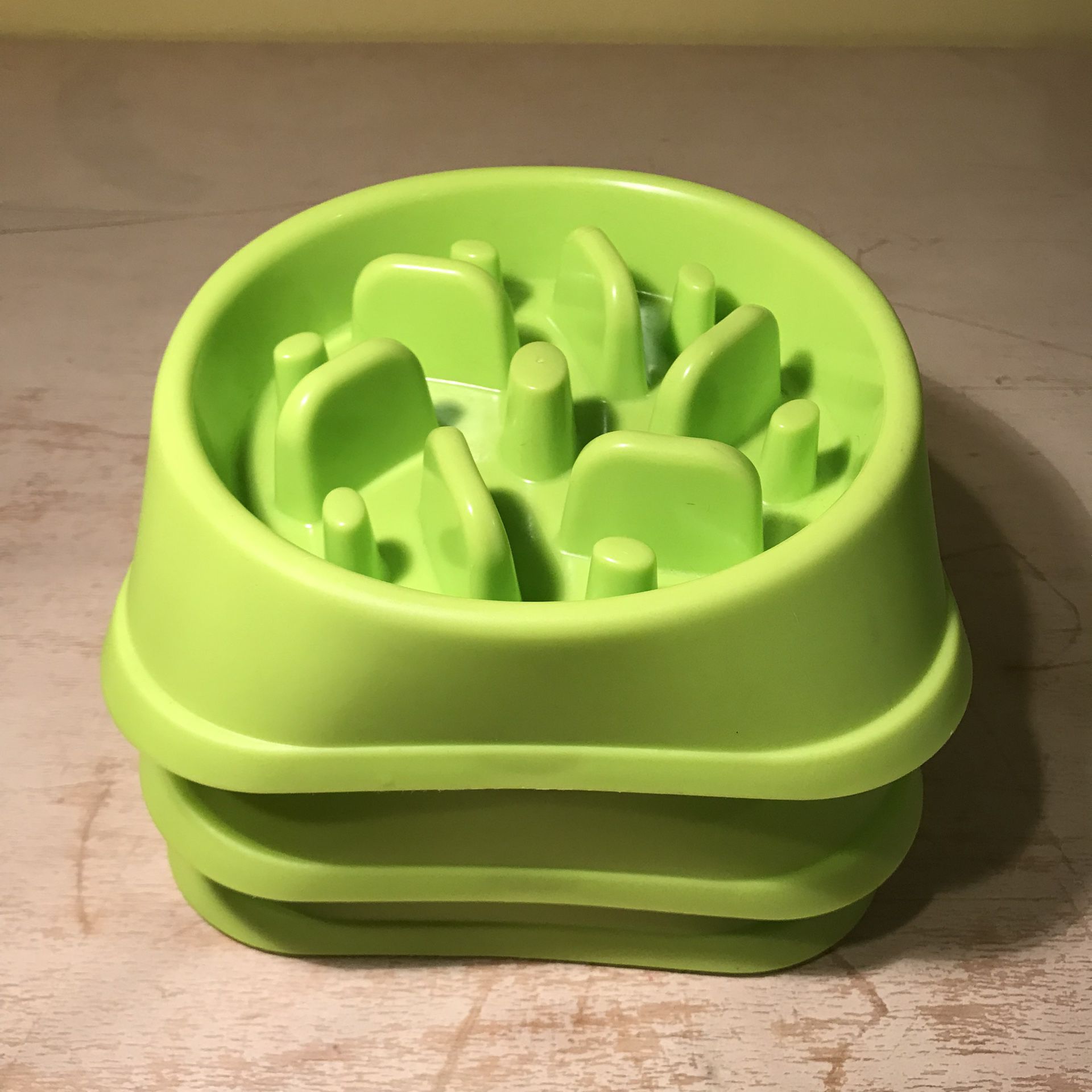 3 Pack Dog Bowls Non Slip Puzzle Fun Feeder Interactive Bloat Stop Bowls