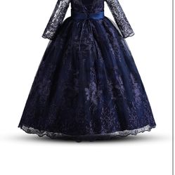 Girl Pageant Party Dress Long Tulle Princess Flower Girls Wedding Gown