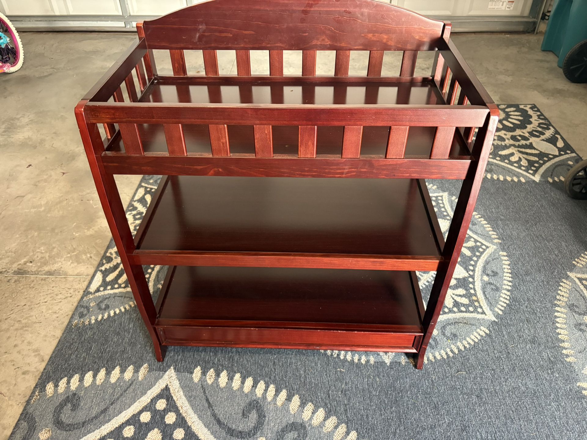 Delta Children Brown Changing Table Toddler Baby Good Condition