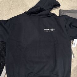 Fear Of God Essentials Black Fleece Hoodie