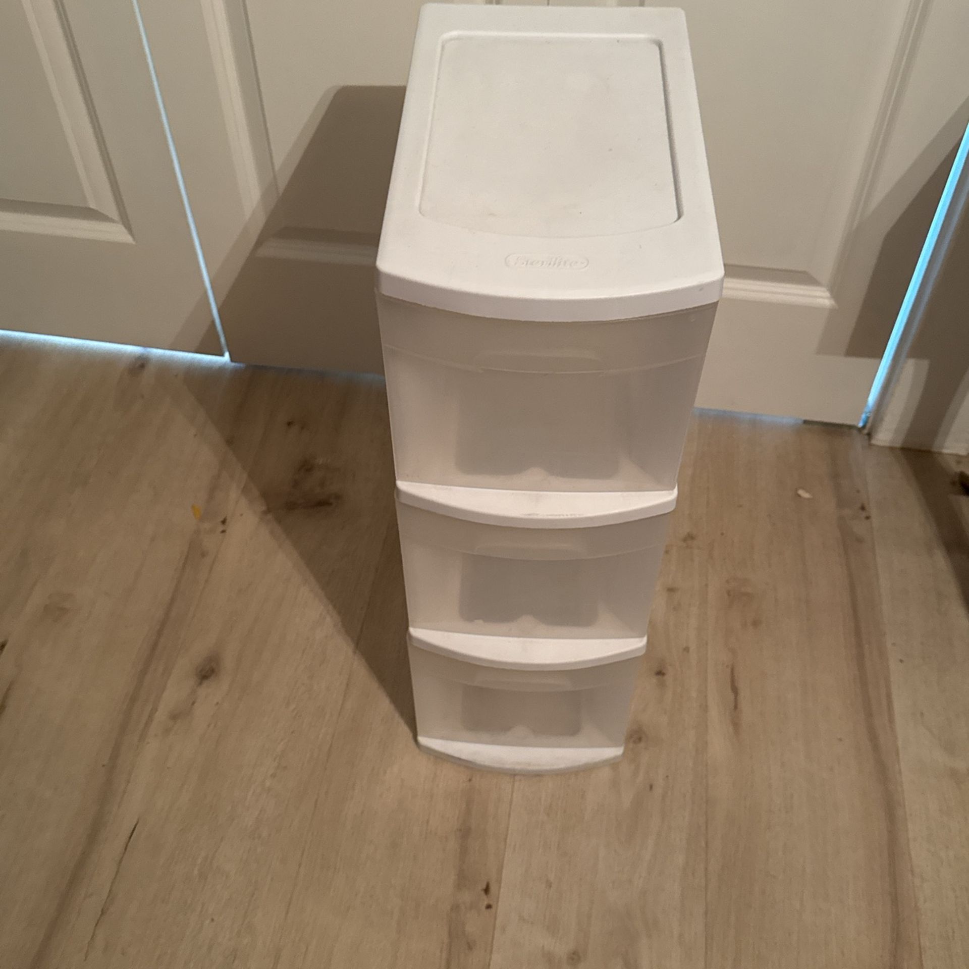 Storage bin three drawer