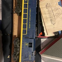 1950s Lionel No.9055 Vintage Train Set With Original Box W Chesapeake & Ohio Diesel 