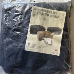 Large Size Canvas Duffle Bag Black New